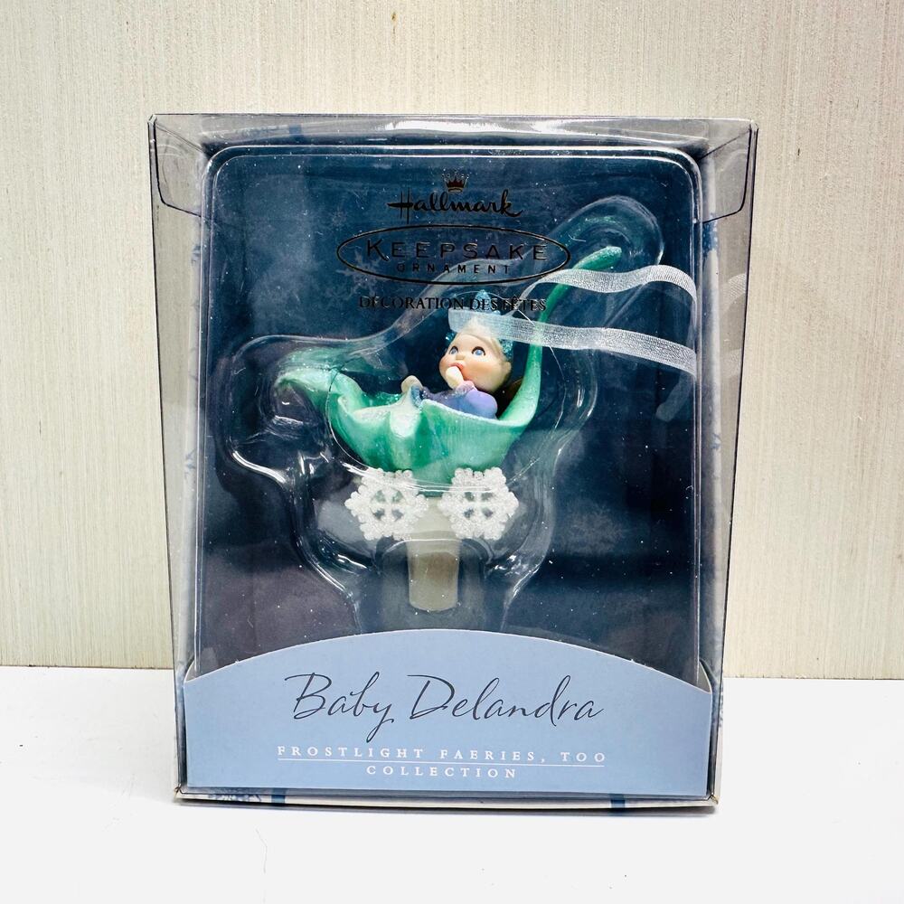 Vintage Hallmark Keepsake Baby Delandra Ornament Frostlight Faeries Too AS IS